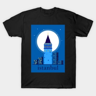 Istanbul city poster T-Shirt